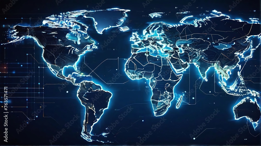 Poster future technology digital data network connection, digital cloud computing cyber security, abstract 