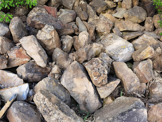? pile of stones as background stony texture.