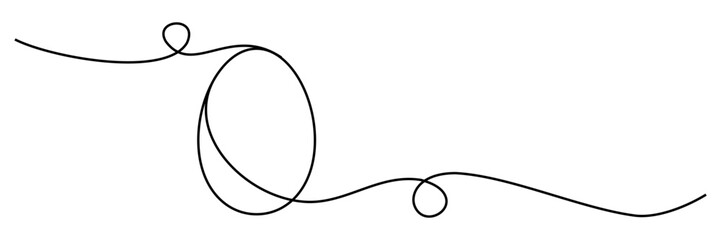 easter egg line art illustration vector