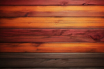 Brown and Red and Orange dirty look wood wall wooden plank board texture background with grains and...