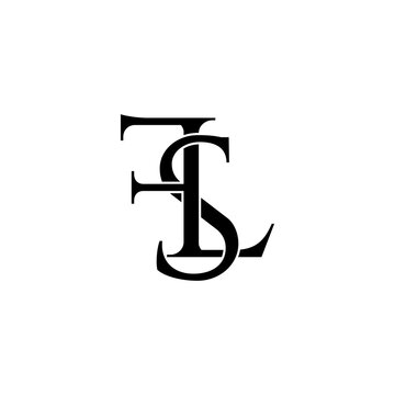 fls initial letter monogram logo design