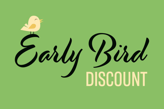 Early Bird Special discount sale event banner or poster.