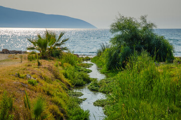 Beautiful summer sea landscape in Vlora, Albania - 763575077