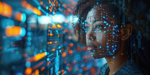 Close up of afro people and technology, visual for banner o advertisement