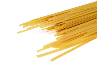 Close up Italian Pasta spaghetti macaroni on white - 763575483