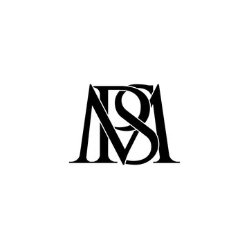 spm typography letter monogram logo design