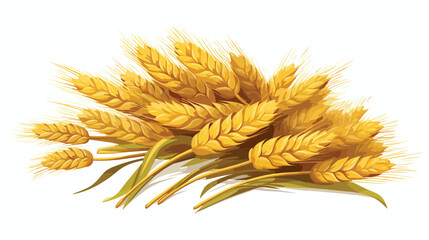 Bunch of wheat. Agricultural image with natural ear
