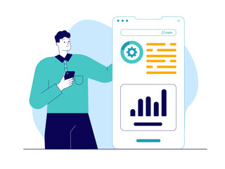 Web development vector illustration