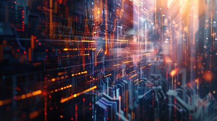 Naklejka premium Abstract technology data concept background
