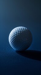 Close-up of golf ball in dramatic lighting