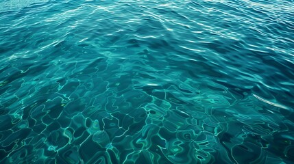 Tranquil Deep Blue Ocean Water Surface Texture in High Resolution