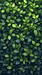 Lush green leaves background texture