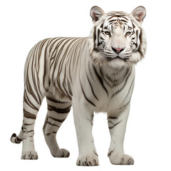 white tiger isolated on white