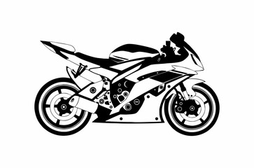 Obraz na płótnie Canvas motorcycle illustration