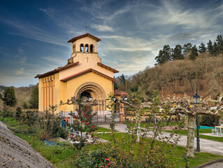 Virgen de La Salud church, Lieres, Siero municipality, Asturias, Spain
