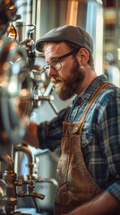 person with a glass of beer,ai