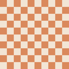 Checkered retro vector background. Seamlesss pattern