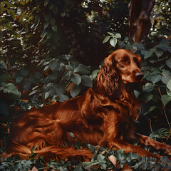 Irish Setter Dog: A Vivid Portrayal of Nature, Athleticism and Canine Elegance