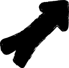 Arrows paint brush. Object for design use