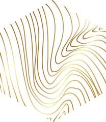 Geometric line pattern gold color