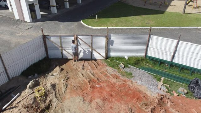 Obra Constru&ccedil;&atilde;o Centro Esportes Drone Condominio Residencial Gin&aacute;sio Quadras Campo Academia Campo Futebol Estrutura Arquibancadas Pedreiros Ilumina&ccedil;&atilde;o Acessibilidade Aparatos Seguran&ccedil;a Recrea&ccedil;&atilde;o