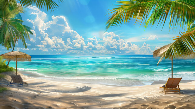 Strand im Urlaub