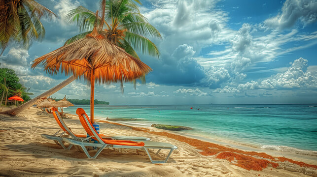 Strand im Urlaub