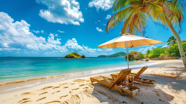 Strand im Urlaub