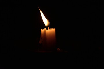 candle in the dark