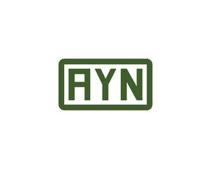 AYN Logo design vector template
