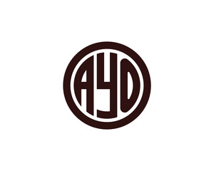 Fototapeta premium AYO Logo design vector template