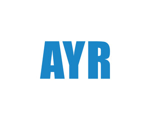 AYR Logo design vector template