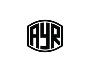 AYR Logo design vector template