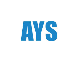 AYS logo design vector template