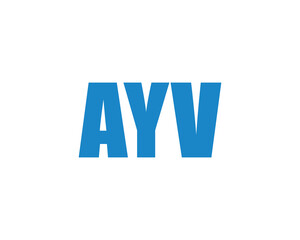 AYV logo design vector template