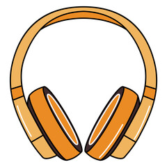Headphone Sticker Vector