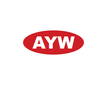 AYW logo design vector template