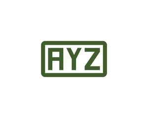 AYZ logo design vector template