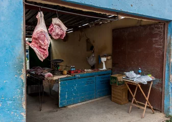 Fotobehang butcher shop in Trinidad Cuba © Bruce