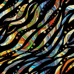 abstract colormix design seamless pattern