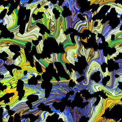 abstract colormix design seamless pattern