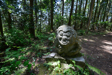 Obraz premium 高取城跡 猿石 奈良県高市郡高取町