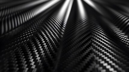 carbon kevlar fiber pattern texture backdrop, intricate industrial carbon fiber abstract wavy sheet detail in full frame view - obrazy, fototapety, plakaty