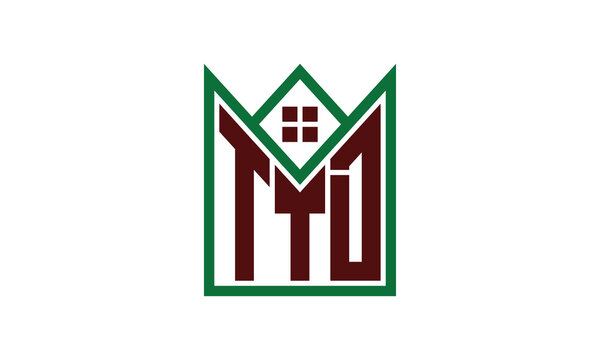 TTD initial letter real estate builders logo design vector. construction, housing, home marker, property, building, apartment, flat, compartment, business, corporate, house rent, rental, commercial