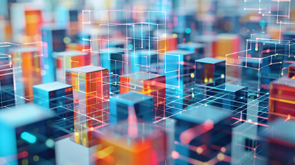 Digital background. Network capabilities, technological processes and digital storage.