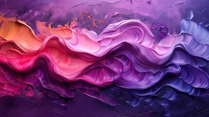 Layered Abstract Landscape with a Rich Tapestry of Color and Texture