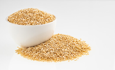 Healthy white quinoa seeds - Chenopodium quinoa