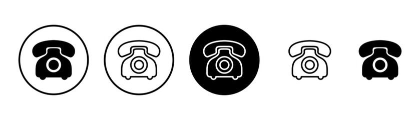 Telephone icon vector isolated on white background. Phone icon vector. Call icon vector.