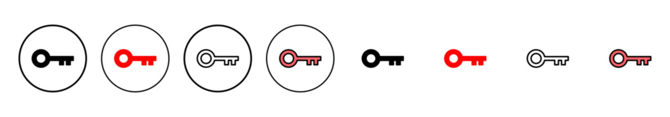 Key icon vector illustration. Key sign and symbol.