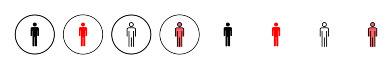 Man icon vector illustration. male sign and symbol. human symbol